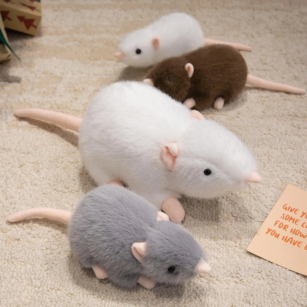 New Soft Plush Simulation Mouse Doll Stuffed Rat Toy Party Pop Birthday Gift Zoo Souvenir