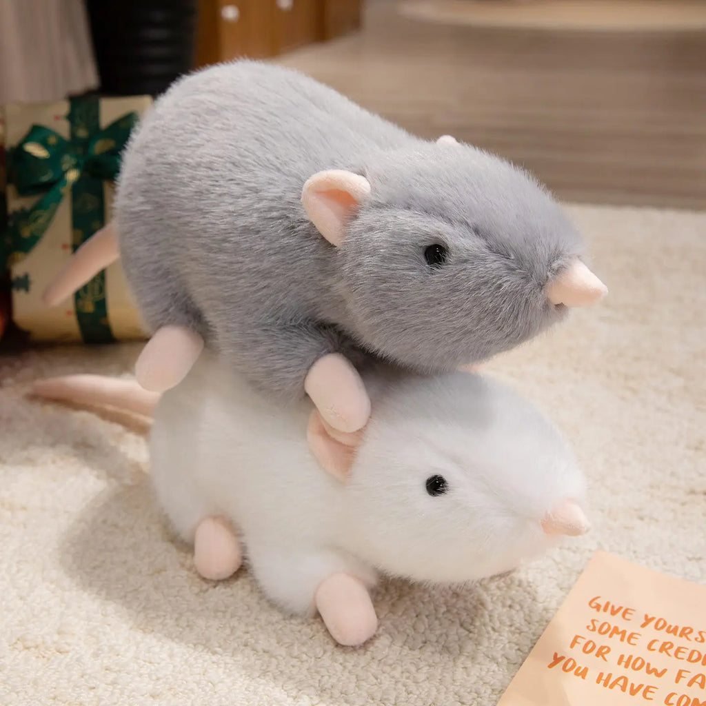 New Soft Plush Simulation Mouse Doll Stuffed Rat Toy Party Pop Birthday Gift Zoo Souvenir